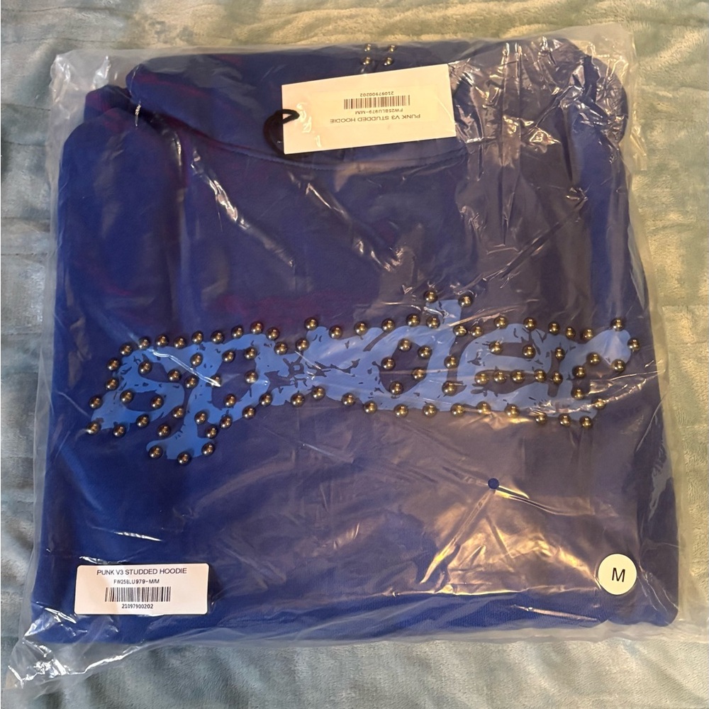 Punk v3 studded sp5der hoodie (medium)